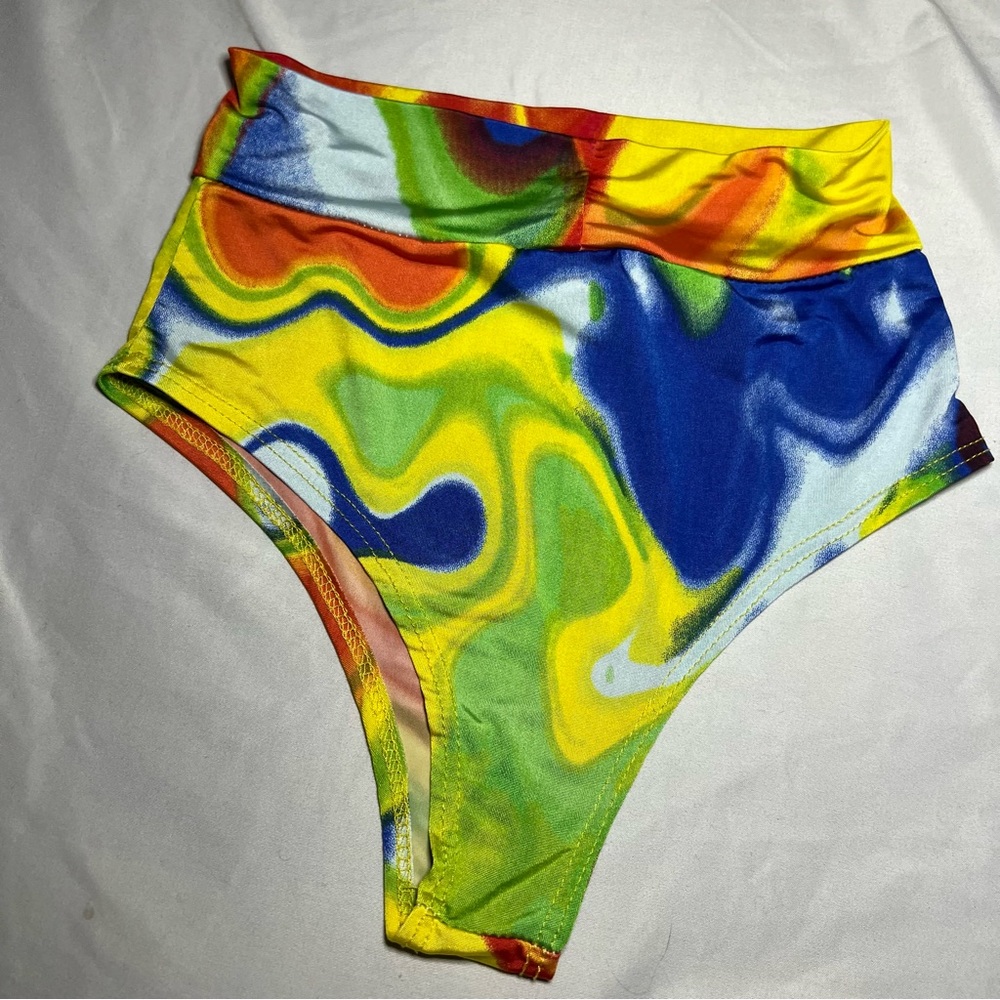 Tie dye rave booty shorts